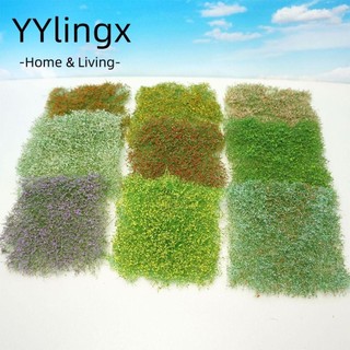 Mô hình mô phỏng đường sắt phong cảnh thu nhỏ cây bụi mô hình thực vật cỏ cọc cỏ cỏ tuft bàn cát trồng cỏ