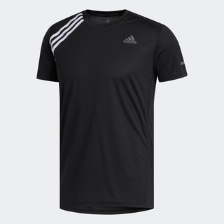 adidas Chạy Áo phông Run It 3 Sọc Nam Đen ED9294