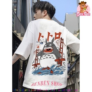 HOT ÁO THUN TOTORO UNISEX AOMI HOẠT HÌNH ANIME TAY NGẮN TAY LỠ NAM NỮ TOROTO CHẤT LƯỢNG CAO