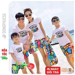 Quần áo đi biển cho gia đình hội nhóm đồng phục team building nam nữ nổi bật DDB50 DONGPHUCSG