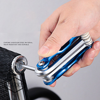 Zmonh gấp di động lục giác cờ lê bộ kim loại metric chave allen key lục giác tua vít cờ lê dụng cụ cầm tay dụng cụ sửa chữa * mới