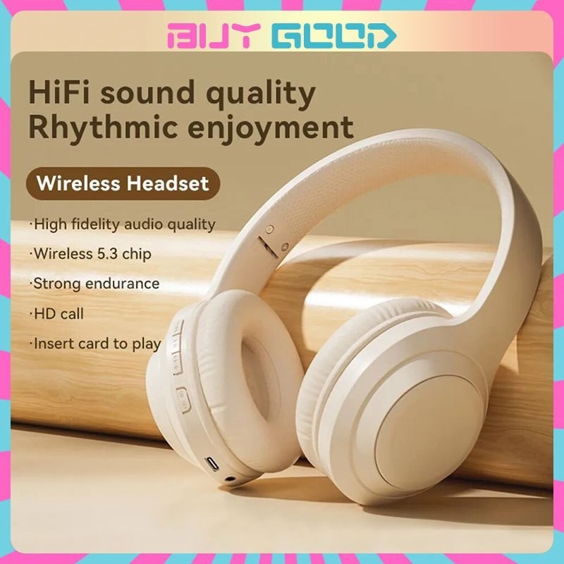 Tai nghe chụp tai DR58 Bluetooth với âm trầm mạnh tích hợp micro thời lượng pin 12 tiếng chất lượng 