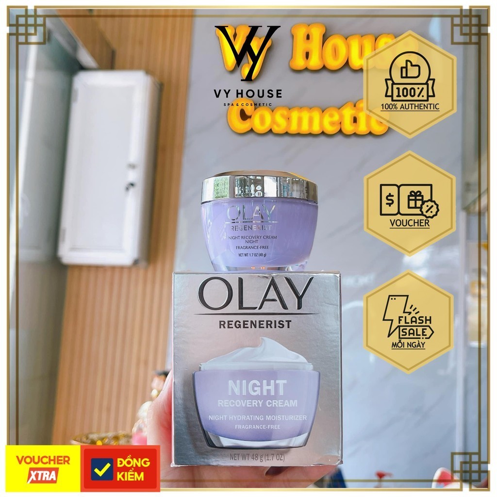 KEM OLAY MỸ DƯỠNG TRẮNG DA BAN ĐÊM OLAY REGENERIST NIGHT