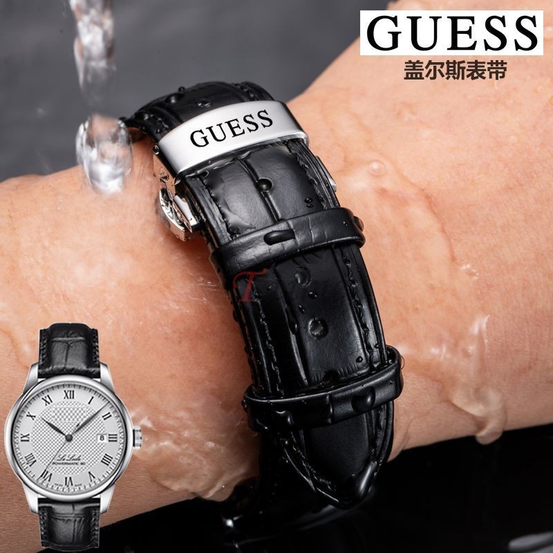 Dây đeo đồng hồ bằng da Guess cho nam nữ 16mm 17mm 18mm 19mm 20mm 21mm 22mm 24mm Vòng đeo tay đồng hồ