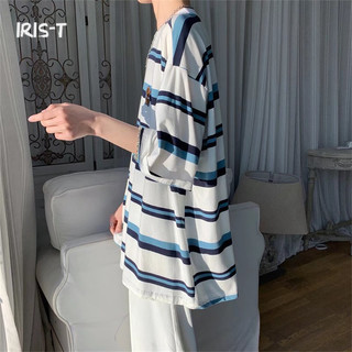 Iris-t áo thun nam form rộng ngắn tay unisex mtx24301we 10z240305