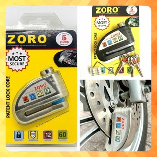 ổ khóa đĩa xe máy báo động chống trộm ZORO⚡FREE SHIP⚡khóa phanh dĩa xe công nghệ Mỹ-bảo hành 5 năm