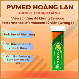Hộp viên sủi bổ sung Vitamin Berocca Performance Mango 10 Viên/hộp