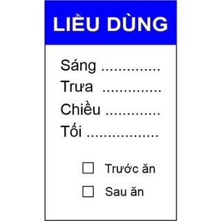 Tem dán nhà thuốc tem nhãn dán decal - kích thước 2x3.5cm