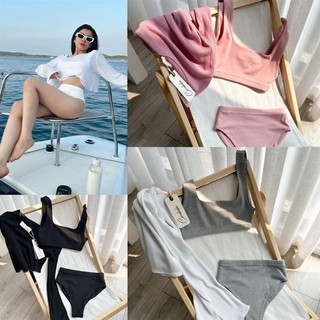 Set khoác bikini trơn COCOBEBE