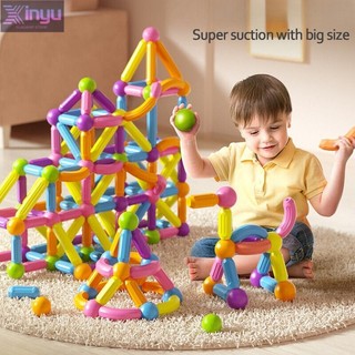 Lắp ráp đồ chơi trẻ em Tòa nhà lắp ráp giáo dục thanh từ tính