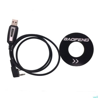 Yml3 cáp lập trình usb nhẹ cho cáp đàm uv5r 888s có dây phần mềm trình điều khiển