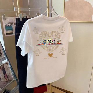 Hàng sẵn có FASHMILY 100% Cotton Phong Cách Hàn Quốc Plus Size Nữ Áo In Hình Đồ Họa Độc Đáo Tay Ngắn Unisex Áo Rời