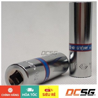 Đầu tuýp xi bạc dài 11mm chuôi 1/4" kingtony 223511m