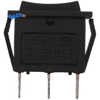 Ac15a / 250v 20a / 125v 3 pin spdt on-off-on 3 vị trí snap rocker switch