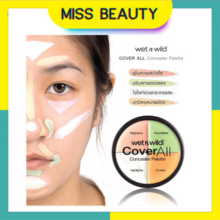 Bảng Triệt sắc / Che khuyết điểm concealer Wet n wild / Catrice coverall concealer palette