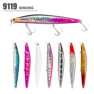 Mồi mồi mồi câu cá dụng cụ bắn dài minnow 140mm / 26g trung tâm hệ thống chuyển trọng lực chìm minnow dụ mồi giả mồi câu cá