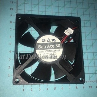 109R0848K402 Quạt tản nhiệt 48V 0.1A 80x80x25mm SANYO 2 dây