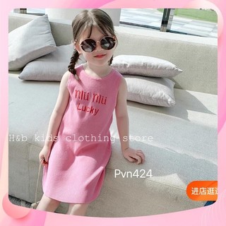 XẢ Váy đầm lucky sát nách cho bé gái