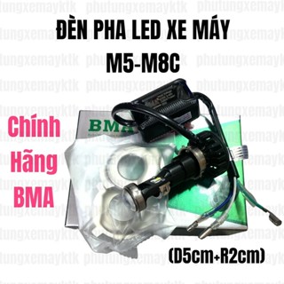 [Chính hãng led BMA] Đèn Pha Led Bi Cầu BMA M8C M5-35/40W-12/24V/DC-Lắp được Wave Nhỏ, Dream, SH Mode, Future 1.chốt 6ly