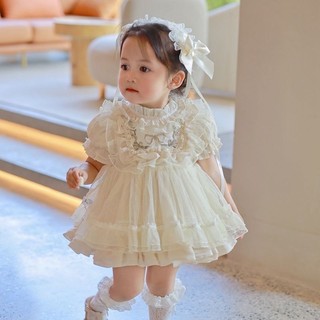 Trẻ Em 2023 Phong Cách Mới lolita Đầm Công Chúa Bé Gái Xuân Hè Ngắn Tay Đầm Cho Bé lolita lolita Đầm