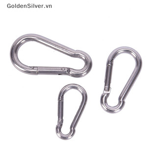 Goldensilver 304 Lò xo thép không gỉ Carabiner Móc khóa Móc khóa Liên kết nhanh Khóa VN