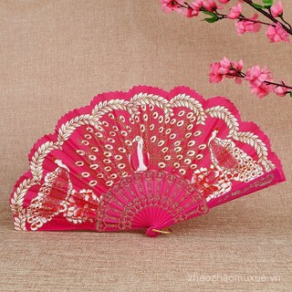 Quạt vừa, quạt nhảy, quạt phong cách cổ điển, quạt nhựa, quạt gấp, quạt nữ, quạt Hanfu