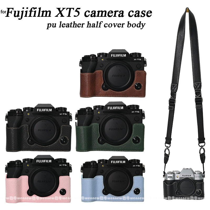 Vỏ Da PU Cho Fujifilm XT5 Túi Đựng Máy Ảnh Nửa Thân Fujifilm X-T5
