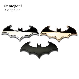 Unmegoni Hình dán con dơi kim loại 3D nhiều màu trang trí xe hơi/ xe máy