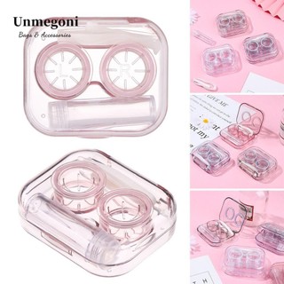 Unmegoni Đựng Kính Áp Tròng / Kính Áp Tròng / Nhíp / Dụng Cụ / Nhíp / Hộp Đựng Kính Áp Tròng Mang Đi Du Lịch Nhiều Màu Sắc Tiện Dụng