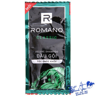 [1 Gói] - Dây dầu gội nam Romano Classic Deluxe Shampoo 5gr [ New 2024 ]