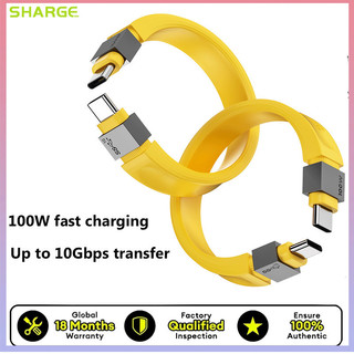 Cáp sạc nhanh sharge 100w type-c sang type-c usb 3.1 dây dữ liệu