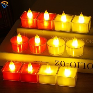 1 đèn led hình nến không lửa chạy bằng pin dùng trang trí tiệc cưới lãng mạn