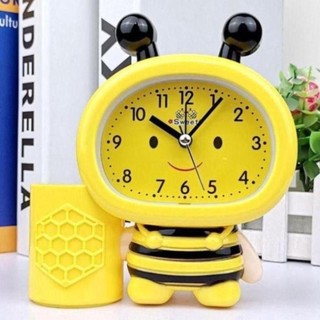 Đồng hồ báo thức hình con ong, Mèo kity ch.o b.é kiểu đồng hồ để bàn báo thức dễ thương