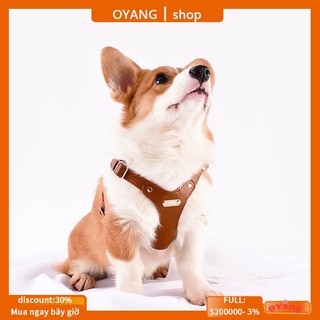 Oyang Dog Harness Escape Proof Dog Vest Dog Harness Dây da mềm cho chó huấn luyện chó đi bộ đường dài