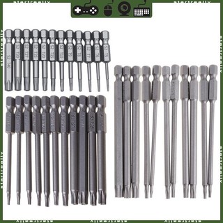 Sta 11 12 chiếc tamper proof an ninh mũi khoan bộ torx tua vít phẳng cho đầu 1 4