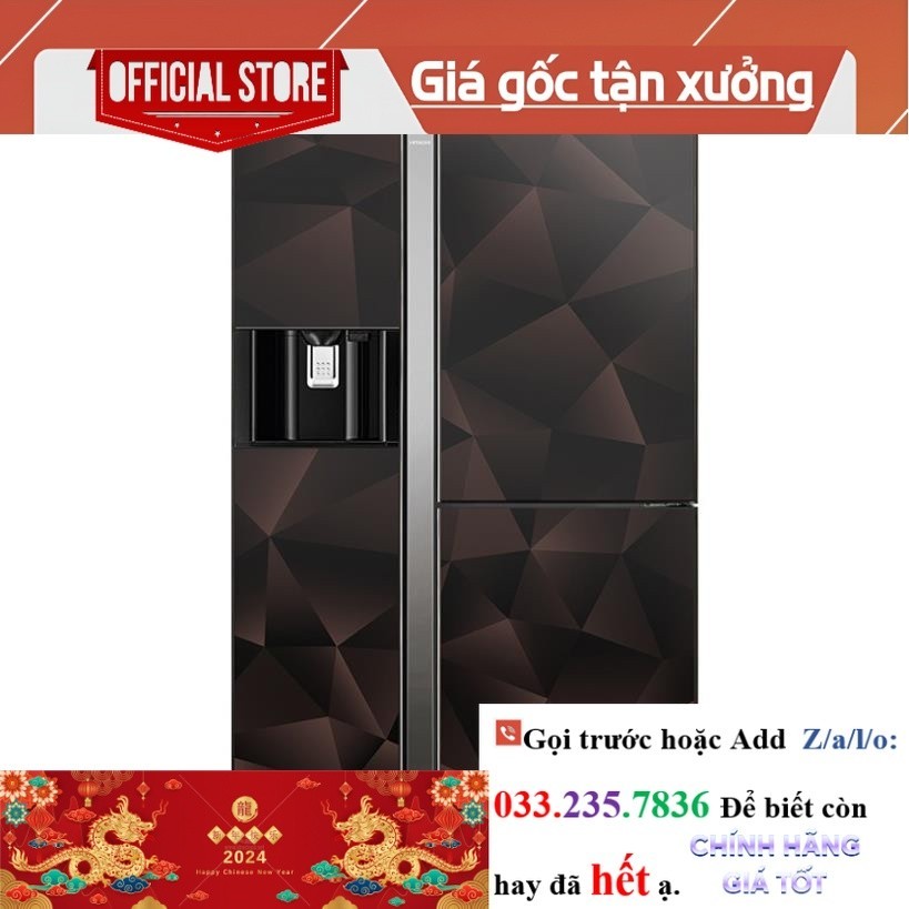 R.ẻ> Tủ lạnh Hitachi R-FM800XAGGV9X(GBZ)  633 lít