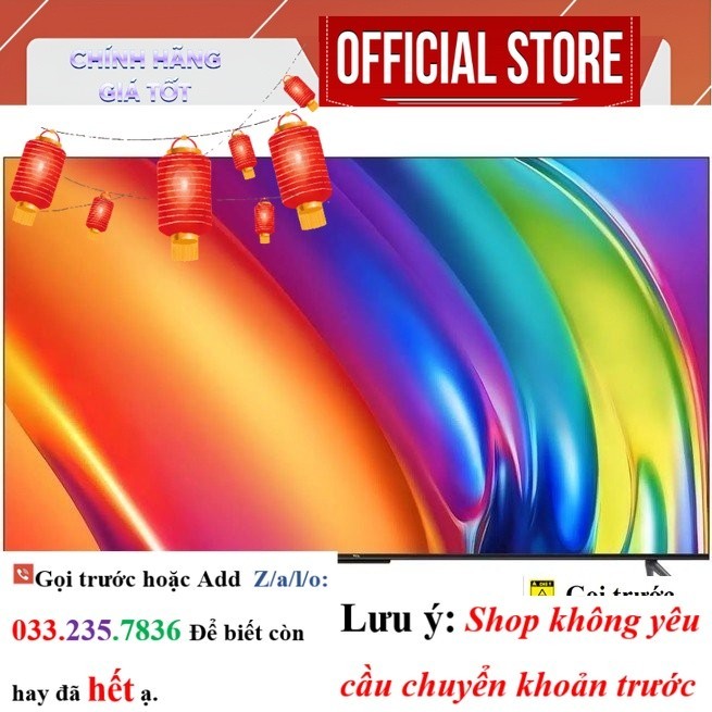 |New| Google Tivi TCL 55P745 4K 55 Inch