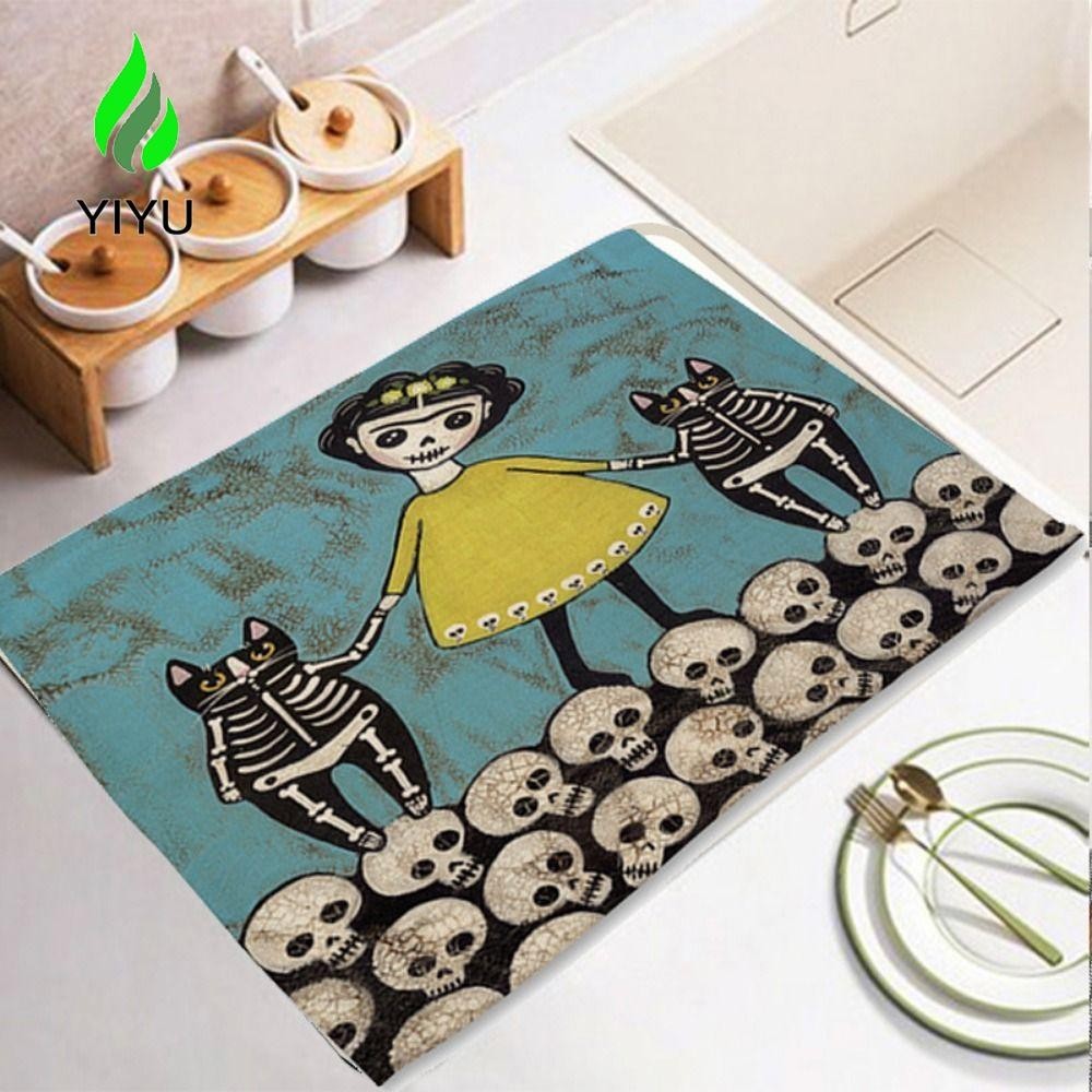 YIYU Placemats 2023 Phim Hoạt Hình Mèo Cách Nhiệt Chống Trơn Trượt In