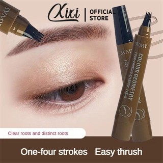Bút chì kẻ mày lâu trôi Một bức tranh bốn màu. Bút Chì Lông Mày Bút Chì Lông Mày Có Rễ Trong Suốt Đường Mịn Bốn Nĩa Lỏng Lông Mày Bút Chì Màu Đầy Đủ Lông Mày Bột