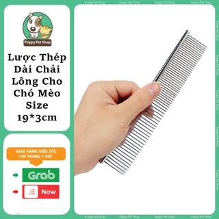 Lược thép dài chải mượt lông cho thú cưng