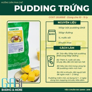 Bột Pudding trứng BKB gói 100g