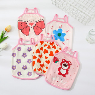 Masti Thú Cưng Chó Mèo Hoạt Hình Thoáng Khí Gấu Dâu In Áo HHMPS0098