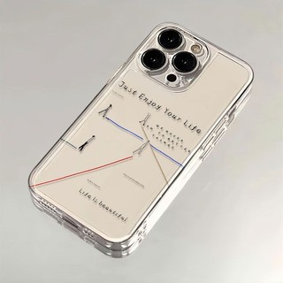 Ốp điện thoại trong suốt đơn giản trong suốt cho iPhone7 7plus 8 8plus xs xr 11 12 13 14 15 Pro Plus Promax