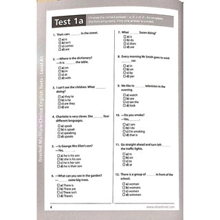 Sách English Tests Level A1