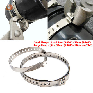 2 chiếc đa năng trục thép không gỉ cv joint boot crimp kẹp bộ trục lái