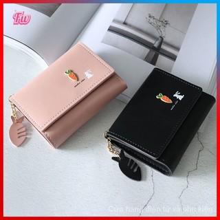 【FW Bag】Ví ngắn gấp ba lần màu thời trang Hàn Quốc mới cho nữ 2022