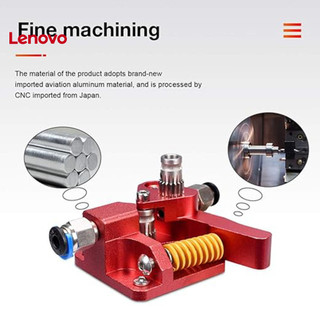 Máy đùn máy in 3d màu đỏ Máy đùn bánh răng đôi Cr-10s Pro Red Dual Gear 1.75mm Bộ máy đùn dây tóc Phụ tùng thay thế chất lượng cao cho máy in 3d Đông Nam Á