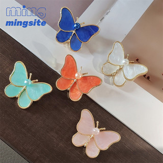 Cao Cấp Tính Khí Bướm Thổ Cẩm Cho Nữ Instagram Quần Áo Cố Định An Toàn Pin Chống Trượt Khóa Ngọc Trai Ngực Hoa 100 Phù Hợp Với Phụ Kiện
