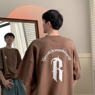Áo Thun Nữ Tay Ngắn Nam Mùa Hè Phong Cách Mới Mỹ Retro In Chữ Nửa Tay In Hợp Thời Trang Cặp Đôi Top