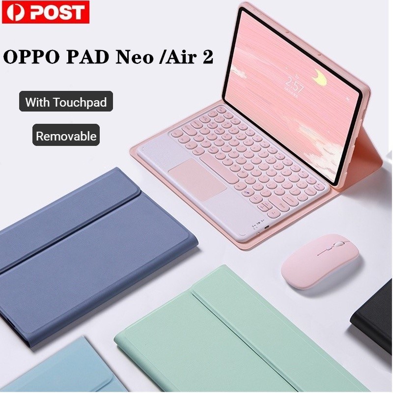 Bàn Phím Cho OPPO Pad Neo / OPPO Pad Air 2 11.4 inch 2024 TouchPad Bluetooth Bàn Phím Không Dây Vỏ Chuột Đế Mỏng
